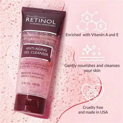 Sữa rửa mặt Retinol  𝐀𝐧𝐭𝐢-𝐀𝐠𝐢𝐧𝐠 𝐆𝐞𝐥 𝐂𝐥𝐞𝐚𝐧𝐬𝐞𝐫