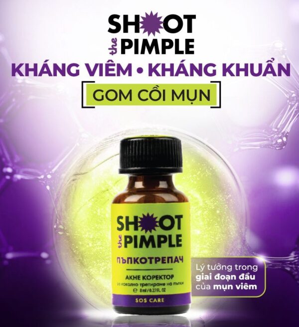 Shimani Kem chấm mụn giảm sưng viêm & gom cồi mụn Shimani Shoot The Pimple Acne Corrector 8ml