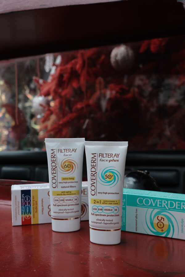 COVERDERM FILTERAY FACE SPF 60 / KEM CHỐNG NẮNG VẬT LÝ KHÔNG MÀU