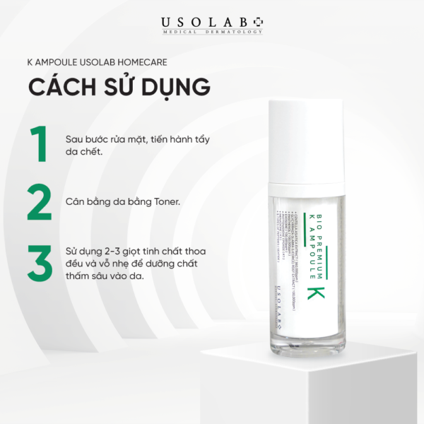Tinh chất phục hồi giảm đỏ da Usolab Bio Premium K Ampoule
