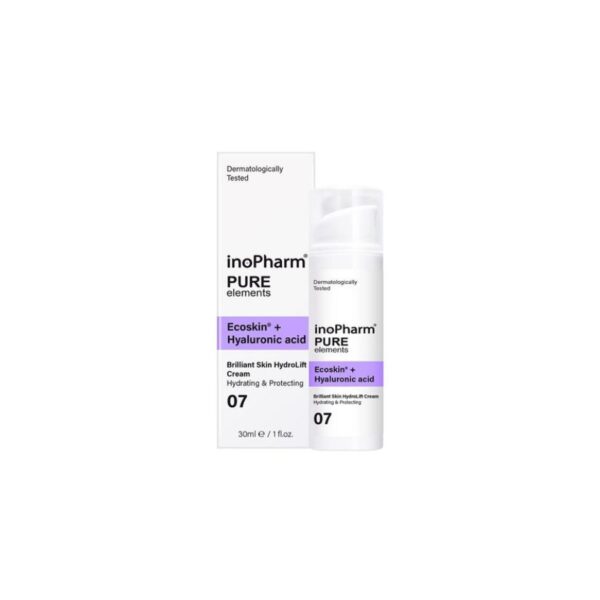 inoPharm-ecoskin-hyaluronic-acid-cream(1) Kem dưỡng lợi khuẩn & cấp ẩm sâu cho da InoPharm Pure Elements Ecoskin + Hyaluronic Acid 30ml