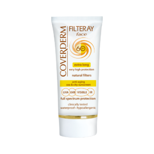 spf60-chung COVERDERM FILTERAY FACE SPF 60 / KEM CHỐNG NẮNG VẬT LÝ KHÔNG MÀU