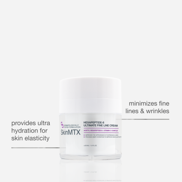 SkinMTX Hexapeptide-8 Ultimate Fine Line Cream là kem dưỡng chống lão hóa chuyên sâu, giúp giảm nếp nhăn, cải thiện độ đàn hồi và củng cố hàng rào bảo vệ da.