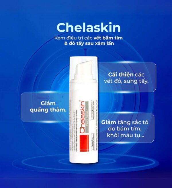 mesotech-chelaskin-4 Kem giảm các vết bầm tím và đỏ tấy sau xâm lấn Mesotech Chelaskin chai 30ml