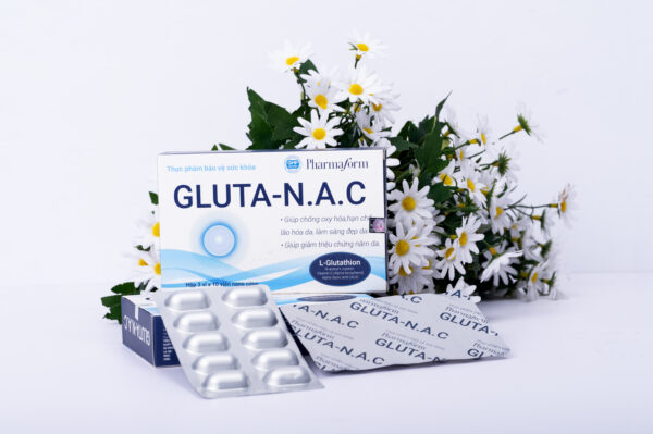 PHARMAFORM GLUTA-N.A.C: Viên Uống Hỗ Trợ Sáng Da, Mờ Nám & Chống Lão Hóa