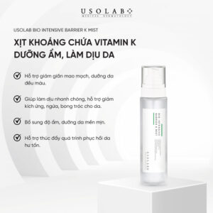 Xịt khoáng toner Usolab Bio Intensive Barrier K Mist làm sạch dịu da